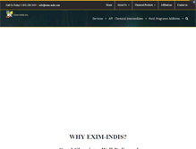 Tablet Screenshot of exim-indis.com